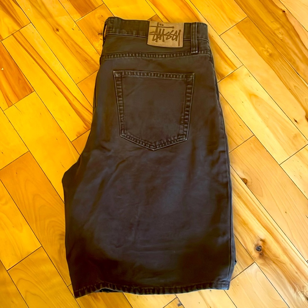 Stussy Black Jean Shorts